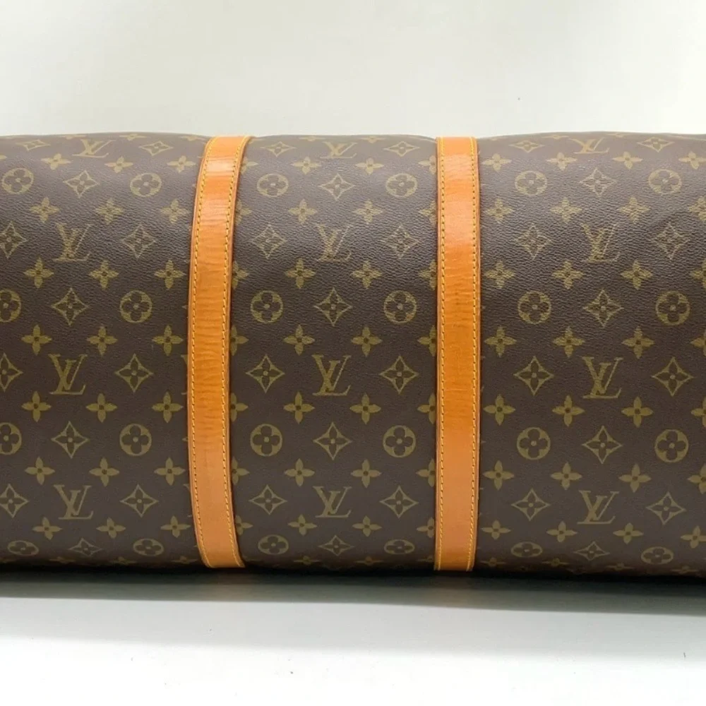 Auth Louis Vuitton Monogram Keepall 60 Boston Bag W/PadLock/Tag